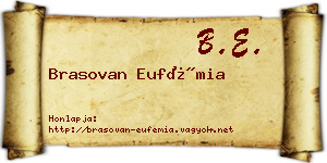 Brasovan Eufémia névjegykártya